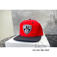 Mũ nón snapback NETS logo thêu nổi màu sắc nổi bật