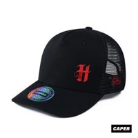 Mũ nón Trucker Cap Caper đen H logo nhiều màu size M-L