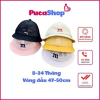 Mũ nón vành tai bèo có quai cho bé trai bé gái xinh 8-24 Tháng kiểu trẻ em Hàn Quốc dễ thương PUCASHOP