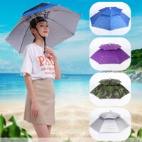 Mũ Ô Đội Đầu 2 Tầng Kiêm Mũ Che Nắng Mưa, Câu Cá, Dã Ngoại Ô Tiện Lợi Chất Liệu Giầy Đẹp Chống Thấm Nước - Đủ 4 Màu