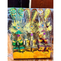 MŨ ÔNG CÔNG ÔNG TÁO combo 4 mũ tặng kèm xấp lễ đủ cúng giao thừa.