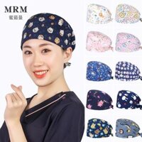 Mũ phẫu thuật cho nữ, mũ in đặc biệt phòng mổ, mũ hóa trị, mũ bác sĩ và y tá, mũ khoa răng miệng, cotton nguyên chất cho nam nón phòng sạch