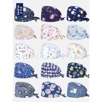 Mũ phẫu thuật Yuping Bird Unisex Cotton Nguyên Chất Mùa Hè Mũ Y Tá Nha Khoa Mũ Công Tác Bác Sĩ Phòng Phẫu Thuật Hoạt Hình