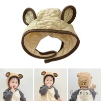 Mũ Phi Công Mềm Mại Thoáng Khí Hình Gấu Hoạt Hình Dành Cho Trẻ Sơ Sinh