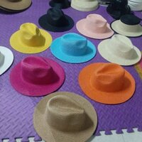Mũ phớt cói panamma cho nam, mũ đi biển