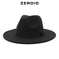 Mũ Phớt Nam Nỉ, Nón Fedora Cổ Điển MP068 Vành Rộng 7CM