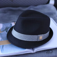 Mũ Phớt Nam Vành Nhỏ Hàng Hiệu, Nón Fedora Tochino MP050 - Màu đen