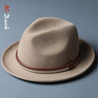 Mũ Phớt Nỉ Chất Liệu Len Lông Cừu Nam Cao Cấp Hiệu Mr Duck Mp031 Mũ Có Dây Điều Chỉnh Vành Mũ, Thiết Kế Thời Trang