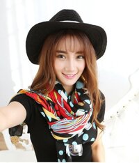 mũ phớt nữ phong cách mới nón phớt nữ đẹp màu đen