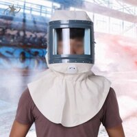 Mũ phun cát Mũ trùm đầu phun cát thoáng khí Bảo vệ mặt chuyên nghiệp