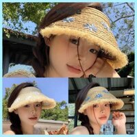 Mũ Rơm WITTE, Hạt Gỗ Màu UV Bảo Vệ Ống Hút Tấm Che Nắng, UPF 50 + Chống Nắng Mũ Chống Nắng Vành Lớn