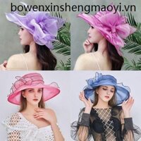 Mũ Rộng Vành Chống Nắng Họa Tiết Hoa Thời Trang Đi Biển Mùa Hè Cho Nữ