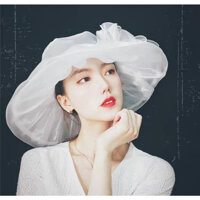 Mũ Rộng Vành Gấp Gọn Nón Rộng Vành Đi Biển - DONA21012803 - Trắng