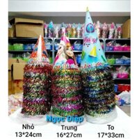 mũ sinh nhật cỡ trung loại mix trai gái (khoảng 100 cái)