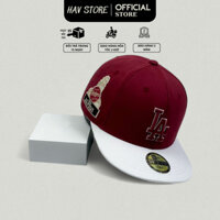 Mũ snapback LA đỏ be cao cấp, Nón snapback LA mix màu cao cấp, Mũ Nón snap hàng xuất dư cao cấp full hộp.