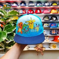 Mũ SnapBack Logo Pokemon Pikachu - Nón SnapBack Hoạt Hình Pokemon Siêu Ngầu Cực Đáng Yêu Dành Cho Bé 18 Tháng - 4 Tuổi