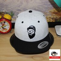 Mũ snapback Nón snapback The Man Trắng