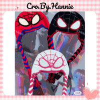 Mũ Spiderman mũ người nhện mũ len Handmade