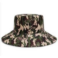 Mũ tai Bèo họa tiết màu Rằn Ri chống nắng đi biển vận động ngoài trời cho Nam Nữ - Màu Nâu