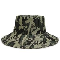 Mũ tai Bèo họa tiết màu Rằn Ri chống nắng đi biển vận động ngoài trời cho Nam Nữ - Xanh Đậm