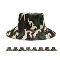 Mũ tai Bèo họa tiết màu Rằn Ri chống nắng đi biển vận động ngoài trời cho Nam Nữ - Màu Nâu Sậm