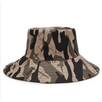 Mũ tai Bèo họa tiết màu Rằn Ri chống nắng đi biển vận động ngoài trời cho Nam Nữ - Xám