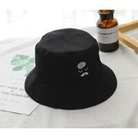 MŨ TAI BÈO NÓN BUCKET TRẮNG ĐEN VÀNG - Đen