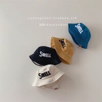 Mũ tai bèo vành tròn swell chống nắng có dây cho bé trai bé gái