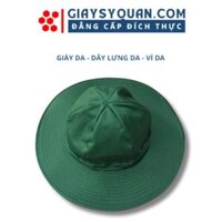 Mũ Tai Bèo Xanh Lá Bộ Đội Vải Dày Hai Lớp Rộng Vành