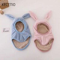 Mũ tai gấu KECTTIO Kid, Mũ một mảnh ấm áp mùa đông cho bé, Mũ trùm đầu chống gió sang trọng hoạt hình Beanies Boy Girl