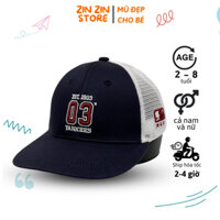 Mũ thời trang trẻ em hàng hiệu SnapBack Ya.nke..es 03 Xanh Than Lưới Trắng, mẫu hot