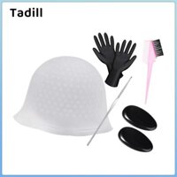 Mũ tô màu tóc Chuyên nghiệp DIY Mũ nhuộm tóc Dụng cụ làm tóc bằng silicon Bộ làm nổi bật Mũ nhuộm tóc cho Salon tại nhà