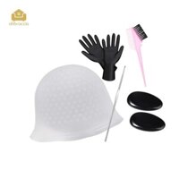 Mũ tô màu tóc Kéo qua Mũ làm tóc Bộ làm nổi bật Mũ nhuộm tóc có lỗ Chuyên nghiệp cho Salon Beauty Home