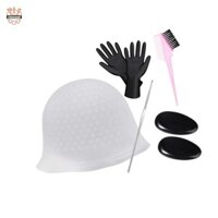 Mũ tô màu tóc Kéo qua Mũ làm tóc Bộ làm nổi bật Mũ nhuộm tóc có lỗ Chuyên nghiệp cho Salon Beauty Home