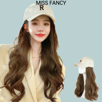 Mũ tóc giả nữ MISS FANCY mũ tóc giả cho bé gái Tóc giả dài xoăn Tóc giả gợn sóng 50cm Bộ tóc giả dài xoăn tự nhiên thời trang