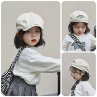 Mũ trẻ em, mũ beret cho bé gái, mũ chống nắng cho bé gái