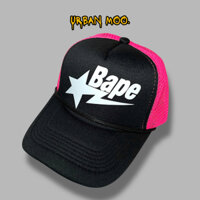 Mũ Trucker BAPE STA Cao Cấp – Nón Lưới Streetwear Unisex Thoáng Khí