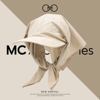 Mũ Trùm Đầu Jennie Trơn Basic MC Accessories  Kiểu Nón Lưỡi Trai Kèm Khăn Trùm Đầu Đa Năng Tạo Nhiều Kiểu Dễ Thương