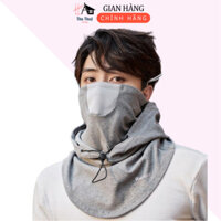 Mũ Trùm Đầu Kèm Khẩu Trang Nam Nữ - Nón Che Nắng Chống Tia UV Có Dây Rút ( Hot Trend )