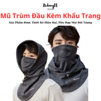 Mũ Trùm Đầu Kèm Khẩu Trang Nam Nữ - Nón Che Nắng Chống Tia UV Có Dây Rút ( Freeship )