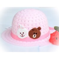 Mũ vải dệt vành gấu