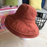 Mũ Vải Rộng Vành 2 Mặt Chống Nắng Thời Trang Đi Biển  - HỒNG ĐẤT