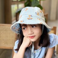 Mũ Vải Thô Cotton Mềm Thoáng cho bé