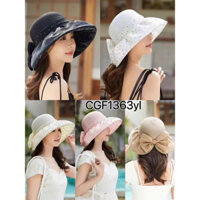 Mũ vành rộng - nón đi biển phối vành bi chống nắng gấp gọn siêu nhẹ