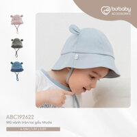 Mũ vành tai gấu Muda Bu Baby cho bé trai bé gái