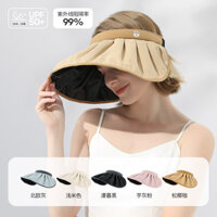 Mũ vỏ sò mới/mô hình nhựa đen/mái che rỗng bảo vệ kép/che nắng đầy đủ/Phụ Nữ Mùa Hè/che nắng vành mũ lớn/bảo vệ Mũ Chống Nắng