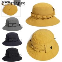Mũ xô GOOTARDES, Mũ câu cá chống tia cực tím có thể điều chỉnh, Mũ đi biển chống nắng thoáng khí hợp thời trang mùa hè