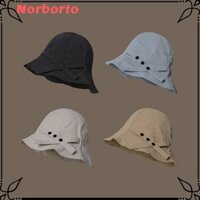Mũ xô NORBORTO, Mũ chống nắng mỏng lá sen, Mũ chống nắng màu trơn Mũ ngư dân nữ