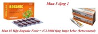 Mua 05 hộp boganic forte = 472.500đ tặng 1tupe kelac (ketoconazol)