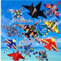 [MUA 1 ĐƯỢC 2] Diều máy bay - TẶNG TAY CẦM THẢ DIỀU 150 mét + túi (diều đẹp, diều giá rẻ, diều thả) con diều, diều 3d